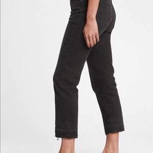 Gap High Rise Cheeky Straight jeans in absolute black